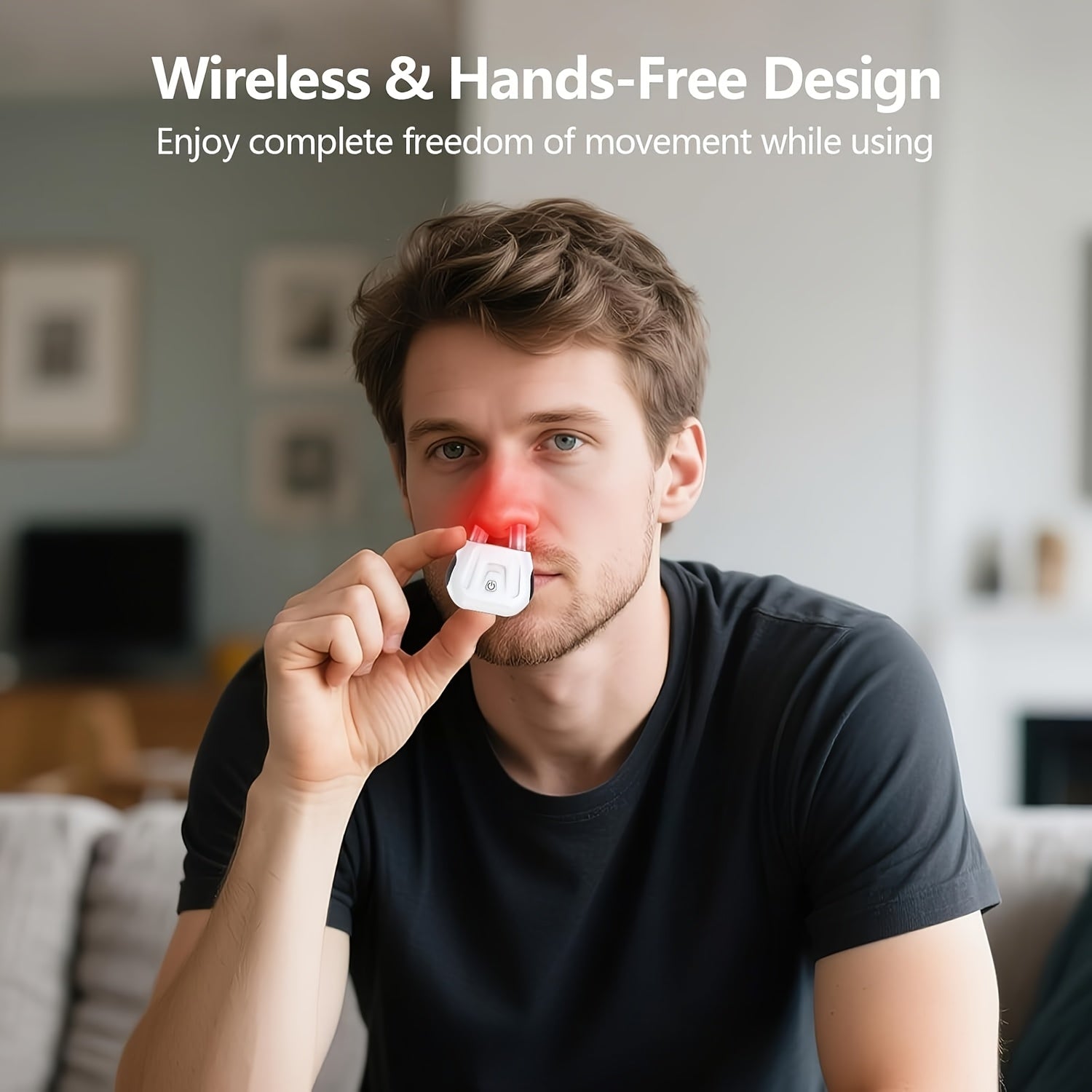 Morfone Infrared Intelligent Rhinitis Treatment Device, Red Light Allergic Rhinitis Relief Nasal Device. It can be given as a gift to those in need.