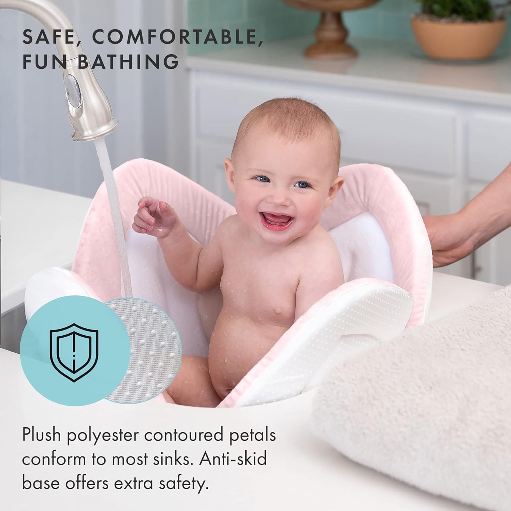 Morfone Baby Bath Seat, Baby Bathtub Pad for Newborn Infants to Toddler 0 to 6 Months and up