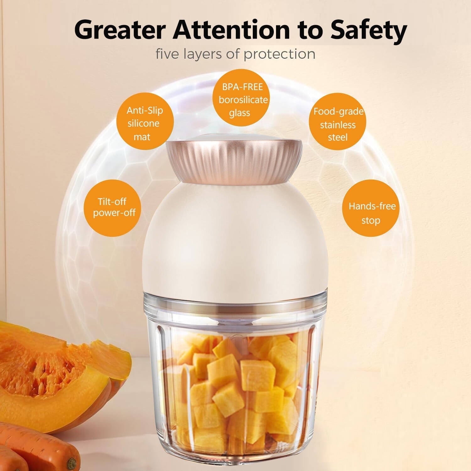 Morfone Baby Food Maker, 13-in-1 Baby Food Processor,600ml Food Blender with 8 Blades for Fruit Vegetable Meat