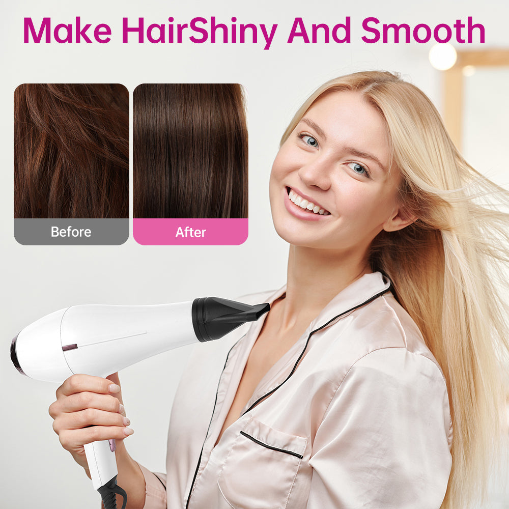 Morfone 12pcs-in-1 Hair Drying Set - Hair Dryer. Quickly dries hair - Compact and portable, suitable for the whole family - Gift set.