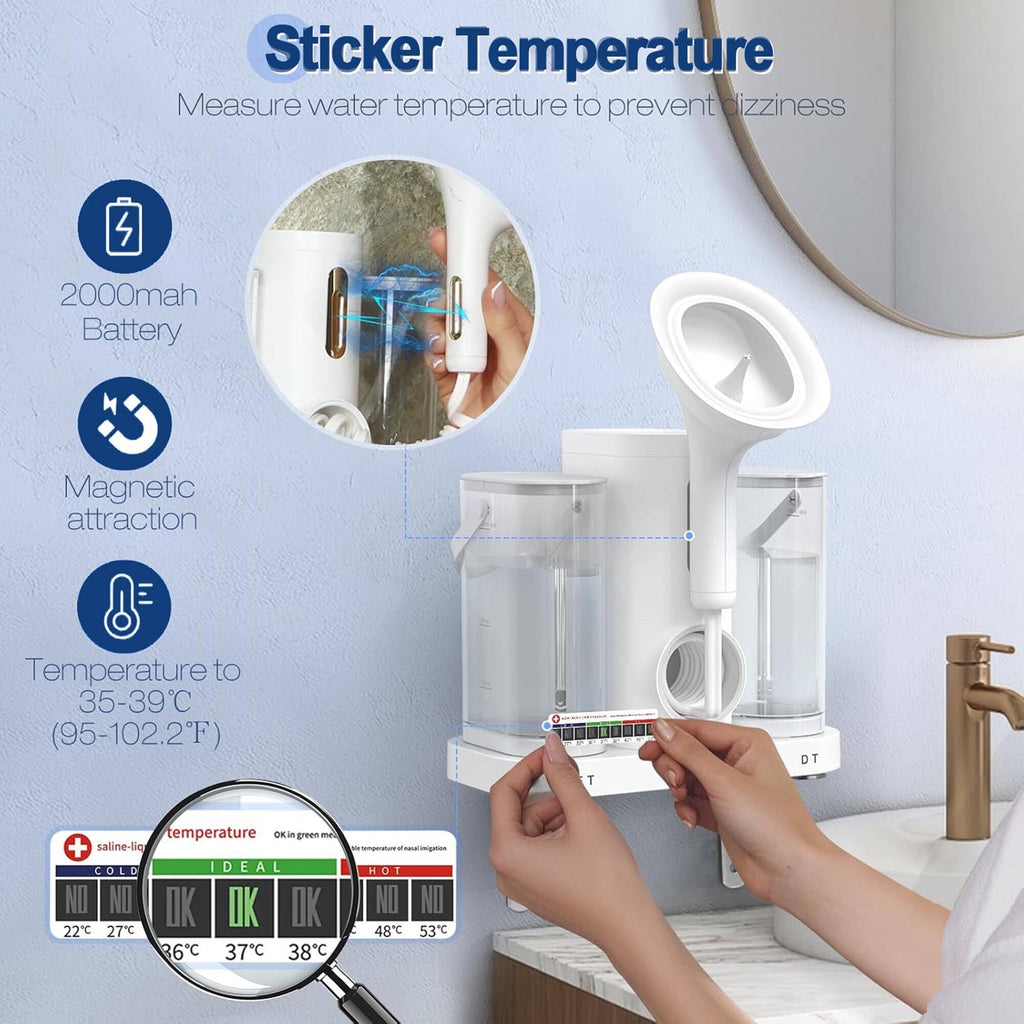 Morfone Ear Wax Removal Kit, Ear Cleaner with One-Piece Waste Tank, 4 Pressure Mode,2 Style Tips, Effective Ear Irrigation Flushing System & USB-C Cable, IPX6, White