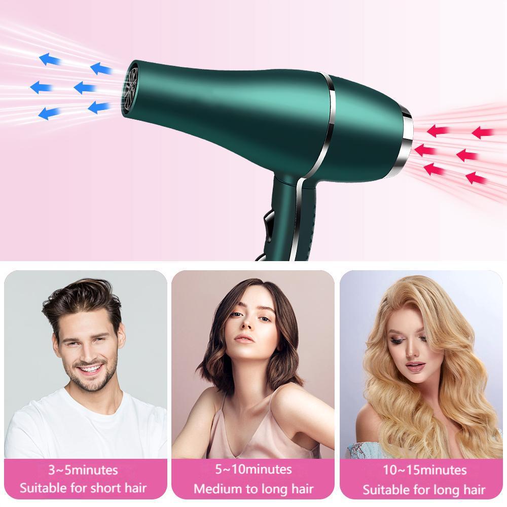 Morfone 12pcs-in-1 Hair Drying Set - Hair Dryer. Quickly dries hair - Compact and portable, suitable for the whole family - Gift set.