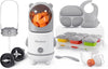 Morfone Baby Food Maker, 17 in 1 Baby Food Processor, Food Blender with Baby Food Containers, Blue