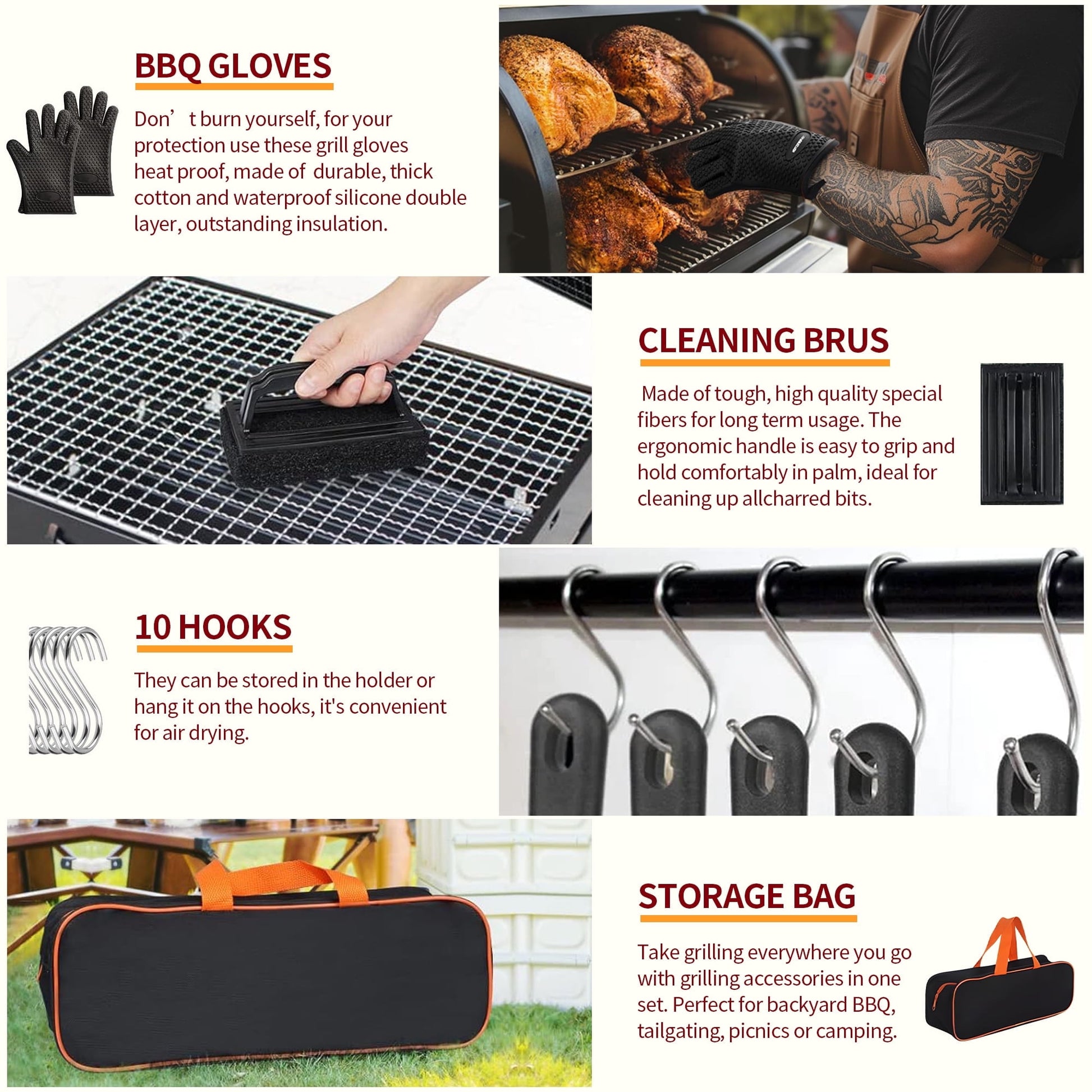 ACMETOP 137PCS Griddle Accessories Kit, Stainless Steel Grill Tools Set for Blackstone and Camp Chef, Professional Flat Top Grill Spatula Set for Men Women Outdoor BBQ and Camping