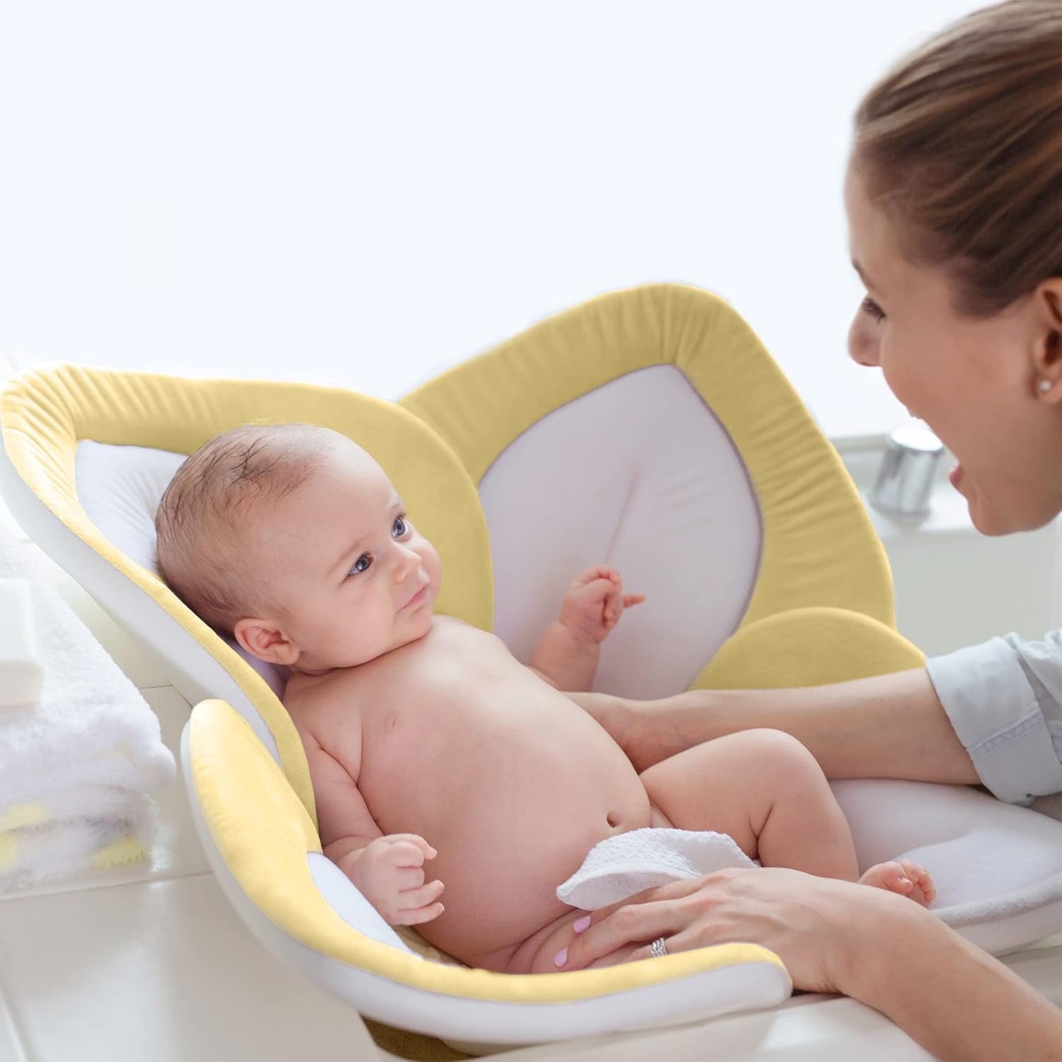 Morfone Baby Bath Seat, Baby Bathtub Pad for Newborn Infants to Toddler 0 to 6 Months and up