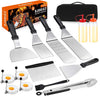 Anoak 34PCS Griddle Accessories Kit, Flat Top Grill Accessories Set for Blackstone and Camp Chef, Grill Spatula Set with Enlarged Spatulas, Basting Cover, Scraper for Outdoor Barbecue