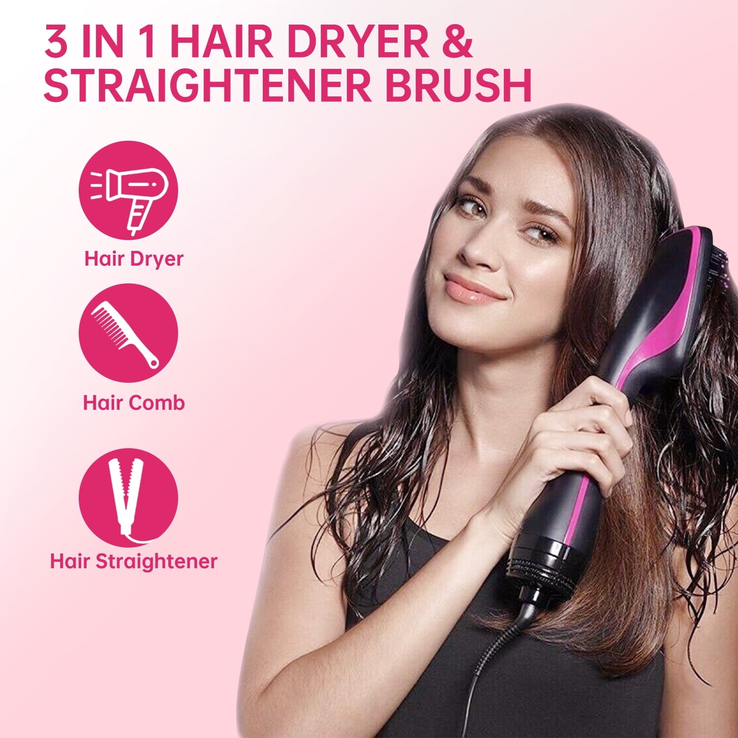 Morfone Hair Dryer and Blow Dryer Brush in One, Hair Dryer and Styler Volumizer with Negative Ion, Hair Styler for Smooth, Frizz-Free Results for All Hair Types