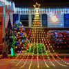 ACMETOP Christmas Decorations Star String Lights, 320 LED 16.4 ft Waterfall Tree Lights with 8 Lighting Modes Christmas Waterproof Star Lights for Indoor Outdoor Yard Home Festival Party New Year