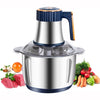 ACMETOP Meat Grinder, 500W Powerful Food Processors, 5L/12 Cup Stainless Steel Bowl, 5 Speed Modes 4 Bi-Level Blades for Onion, Meat, Nuts, Fruit, Garlic, Vegetable, Baby Food