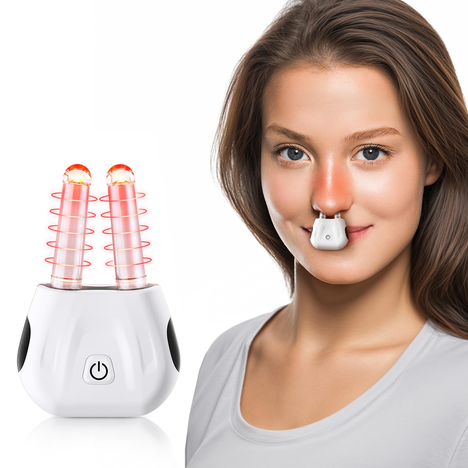 Morfone Infrared Intelligent Rhinitis Treatment Device, Red Light Allergic Rhinitis Relief Nasal Device. It can be given as a gift to those in need.