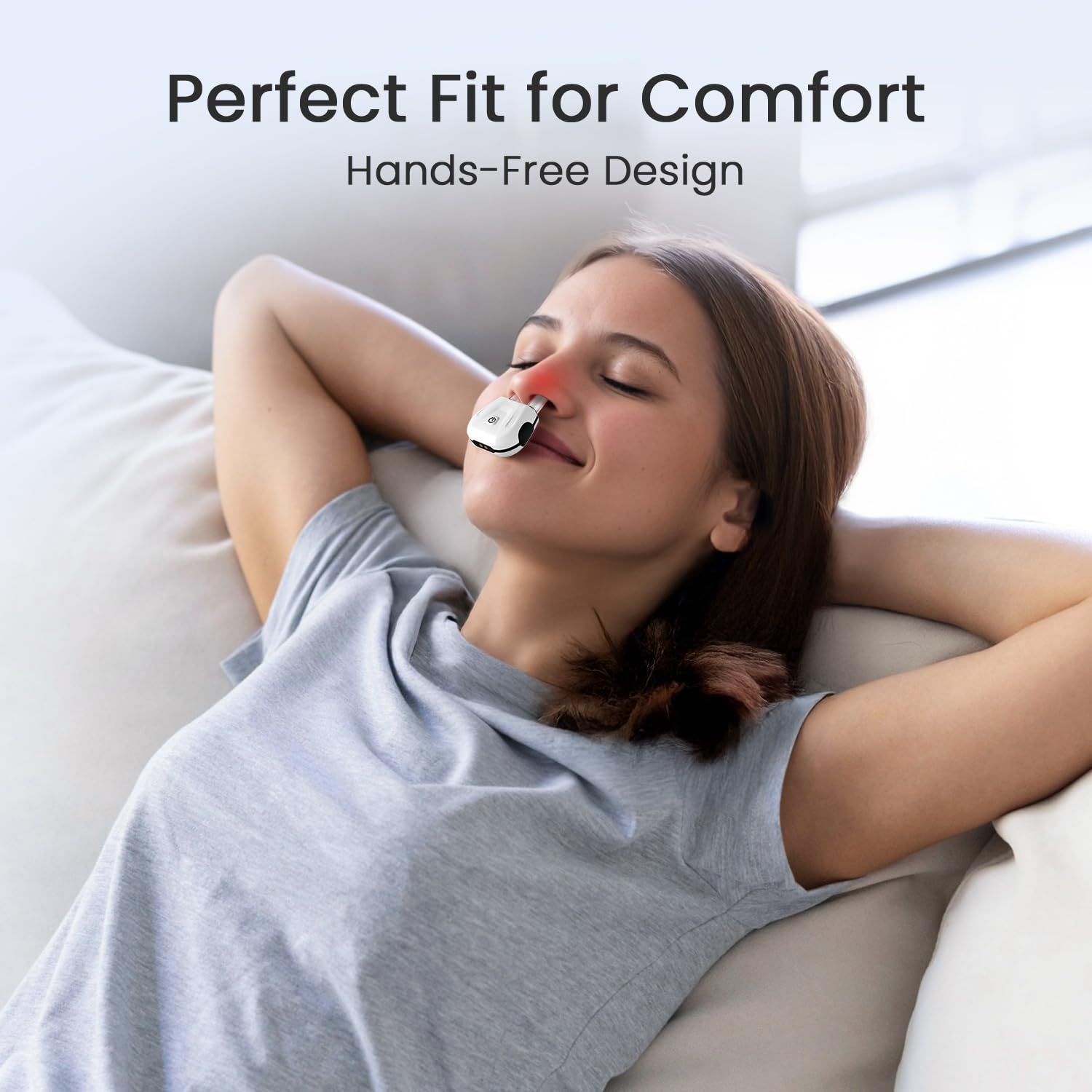 Morfone Infrared Intelligent Rhinitis Treatment Device, Red Light Allergic Rhinitis Relief Nasal Device. It can be given as a gift to those in need.
