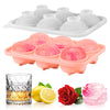 Silicone Ice Cube Trays, Morfone Large Size Silicone Ice Cube Molds with Leak Proof Removable Lid Square Ice Cube Tray And BPA Free for Cocktail,Whiskey, Stackable Flexible Ice