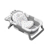 Morfone Collapsible Baby Bathtub for Newborn with Thermometer ,Soft Floating Cushion,Shower Cap, Bath Toys, Portable Travel Bathtub with Drain Hole, Durable Foldable Baby Tubs for Infants to Toddler