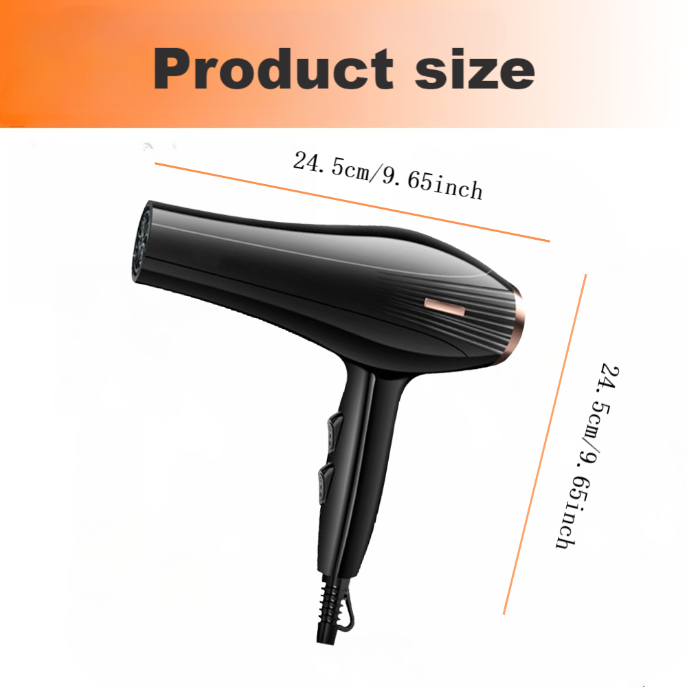 Morfone Black 12-piece Hair Dryer Set. Hair styling tools equipped with accessories such as combs, clips, and hair dryers. As a gift set.