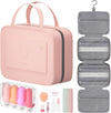 Morfone Travel Toiletry Bag with Leak Proof Bottles, Hanging Travel Makeup Organizer with TSA Approved Cosmetic Bag Portable Travel Bags for Toiletries Accessories Container Shampoo Conditioner