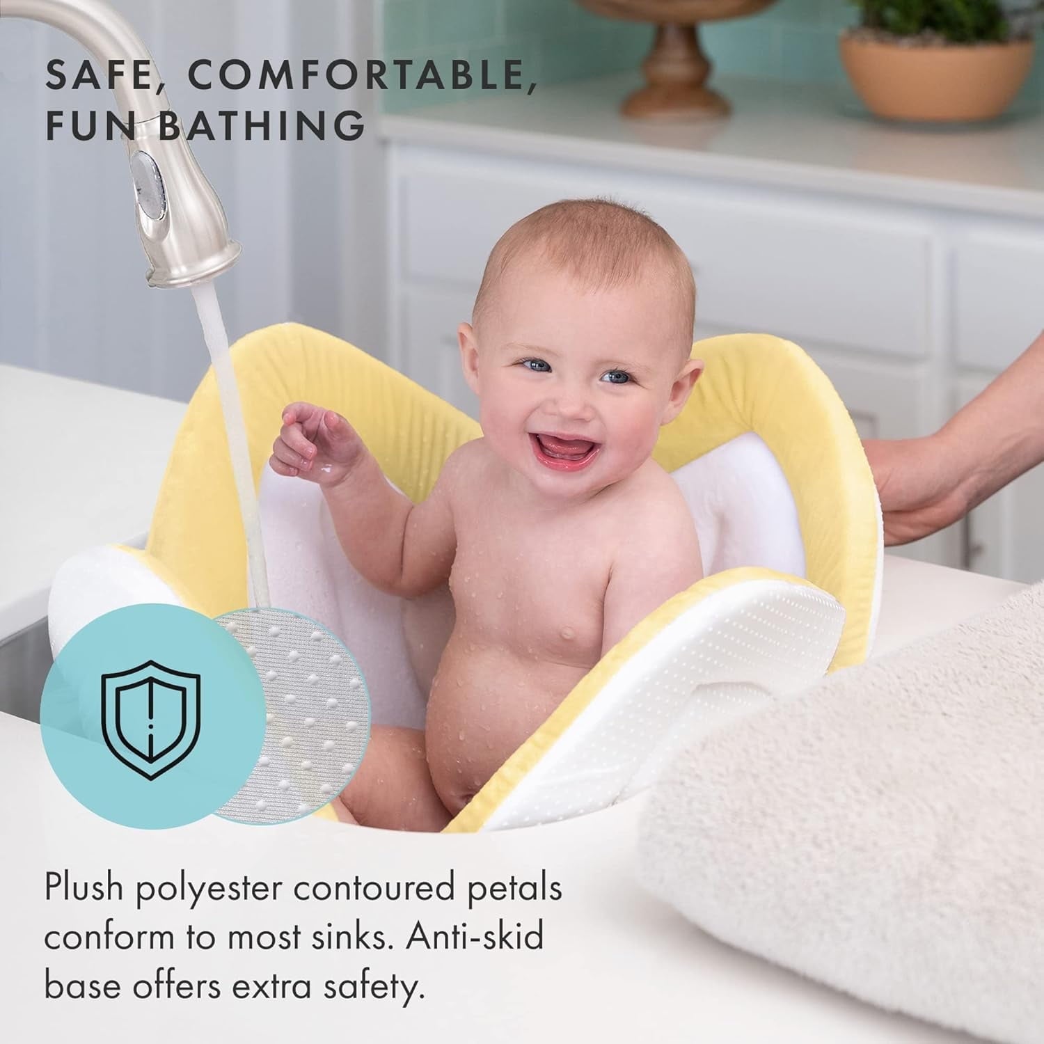 Morfone Baby Bath Seat, Baby Bathtub Pad for Newborn Infants to Toddler 0 to 6 Months and up