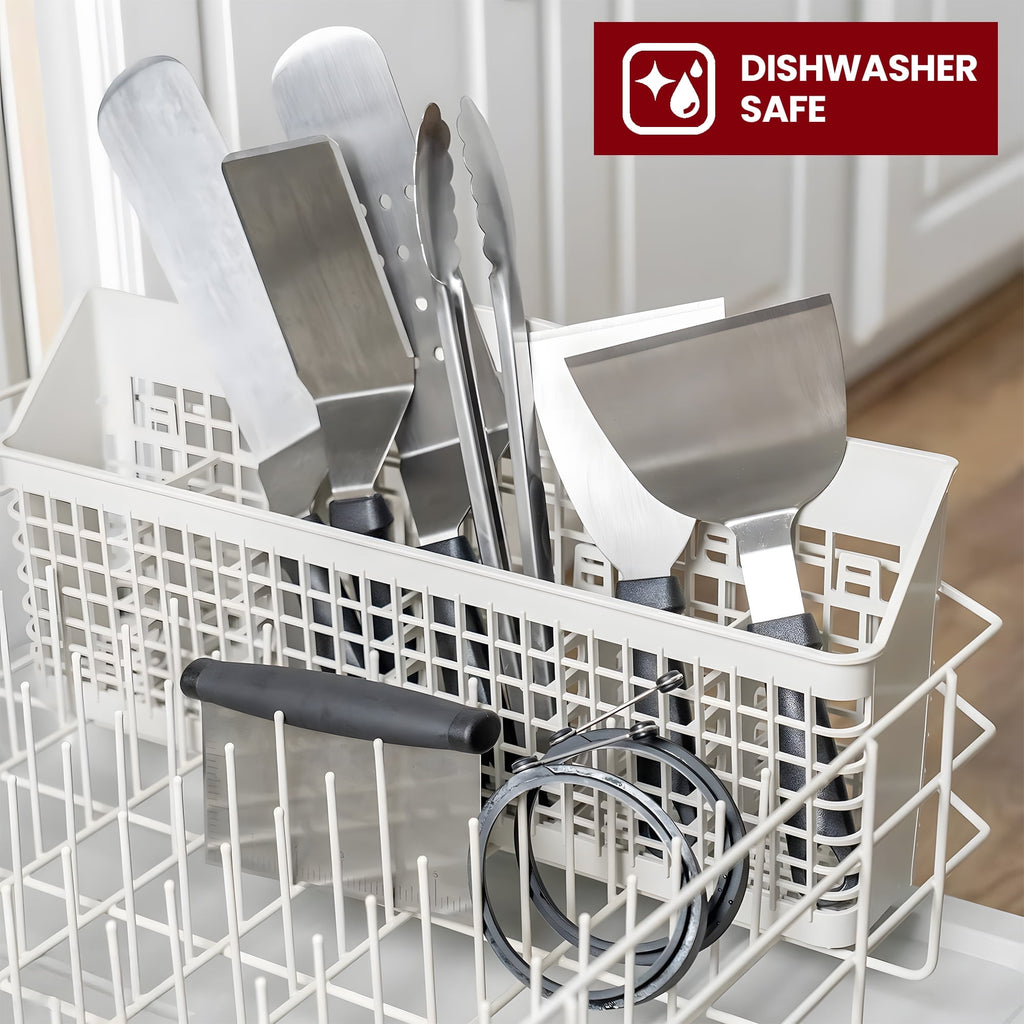 ACMETOP 137PCS Griddle Accessories Kit, Stainless Steel Grill Tools Set for Blackstone and Camp Chef, Professional Flat Top Grill Spatula Set for Men Women Outdoor BBQ and Camping