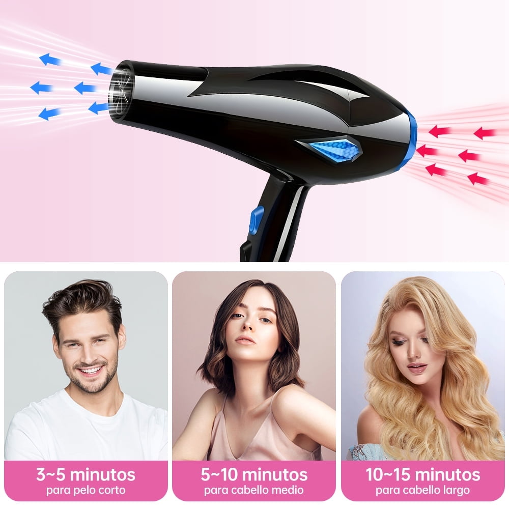 Morfone Hair Dryer, 2200W Professional Negative Ionic High-Speed Blow Dryer with Hair Diffuser & Nozzle