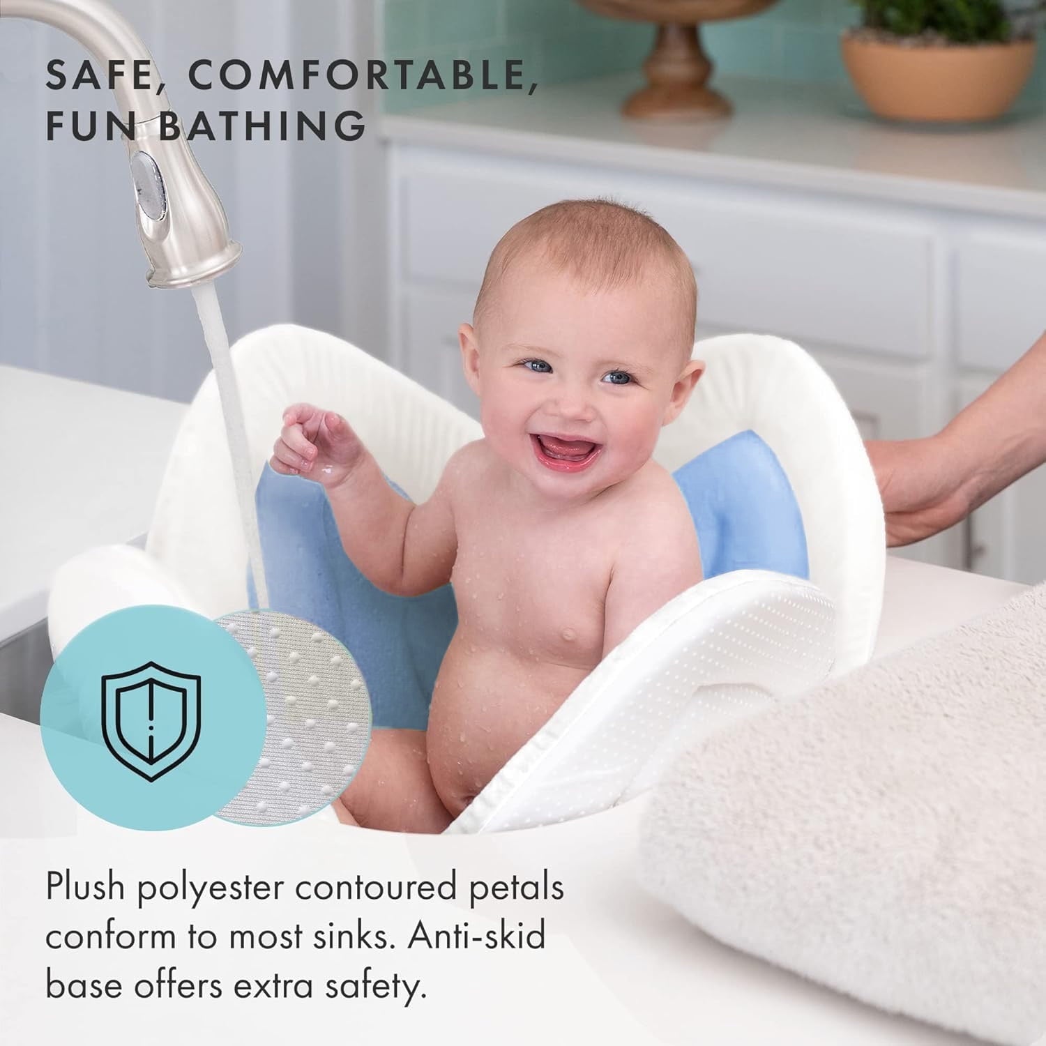 Morfone Baby Bath Seat, Baby Bathtub Pad for Newborn Infants to Toddler 0 to 6 Months and up