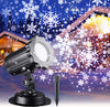 Christmas Projector Lights Outdoor with Remote Control Timer, IP65 Waterproof, Wall Mountable, 14.76ft Cable, Snowflake Projection Lamp for Xmas Holiday New Year House Party Decoration
