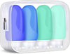 Morfone Travel Bottles Set for Toiletries, Tsa Approved Travel Size Containers BPA Free Leak Proof Refillable Liquid Silicone Squeezable Travel Accessories for Shampoo Conditioner Lotion (Blue, Green)