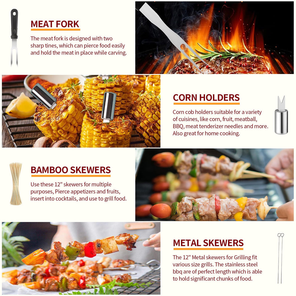 ACMETOP 137PCS Griddle Accessories Kit, Stainless Steel Grill Tools Set for Blackstone and Camp Chef, Professional Flat Top Grill Spatula Set for Men Women Outdoor BBQ and Camping