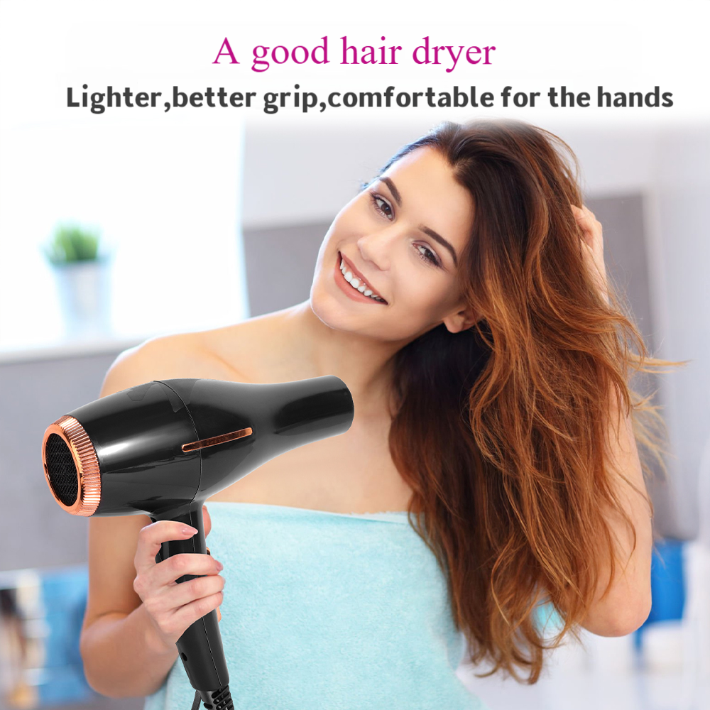 Morfone 12pcs-in-1 Hair Drying Set with Air Blower and Hair Clamps - Hair Dryer. Quickly dries hair - Compact and portable, suitable for the whole family - Gift set.